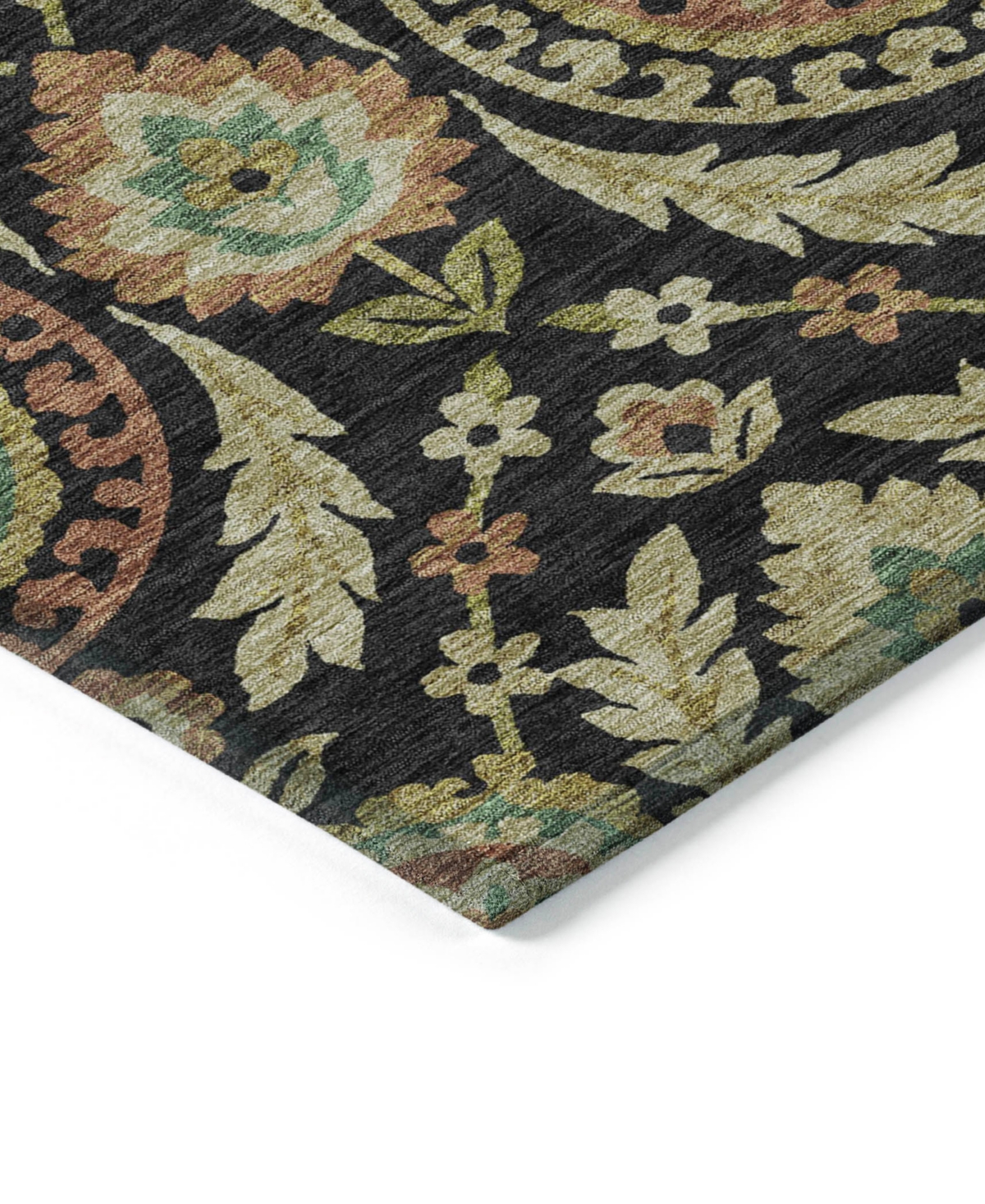 Addison Chantille Acn751 2'3"x7'6" Runner Area Rug In Black
