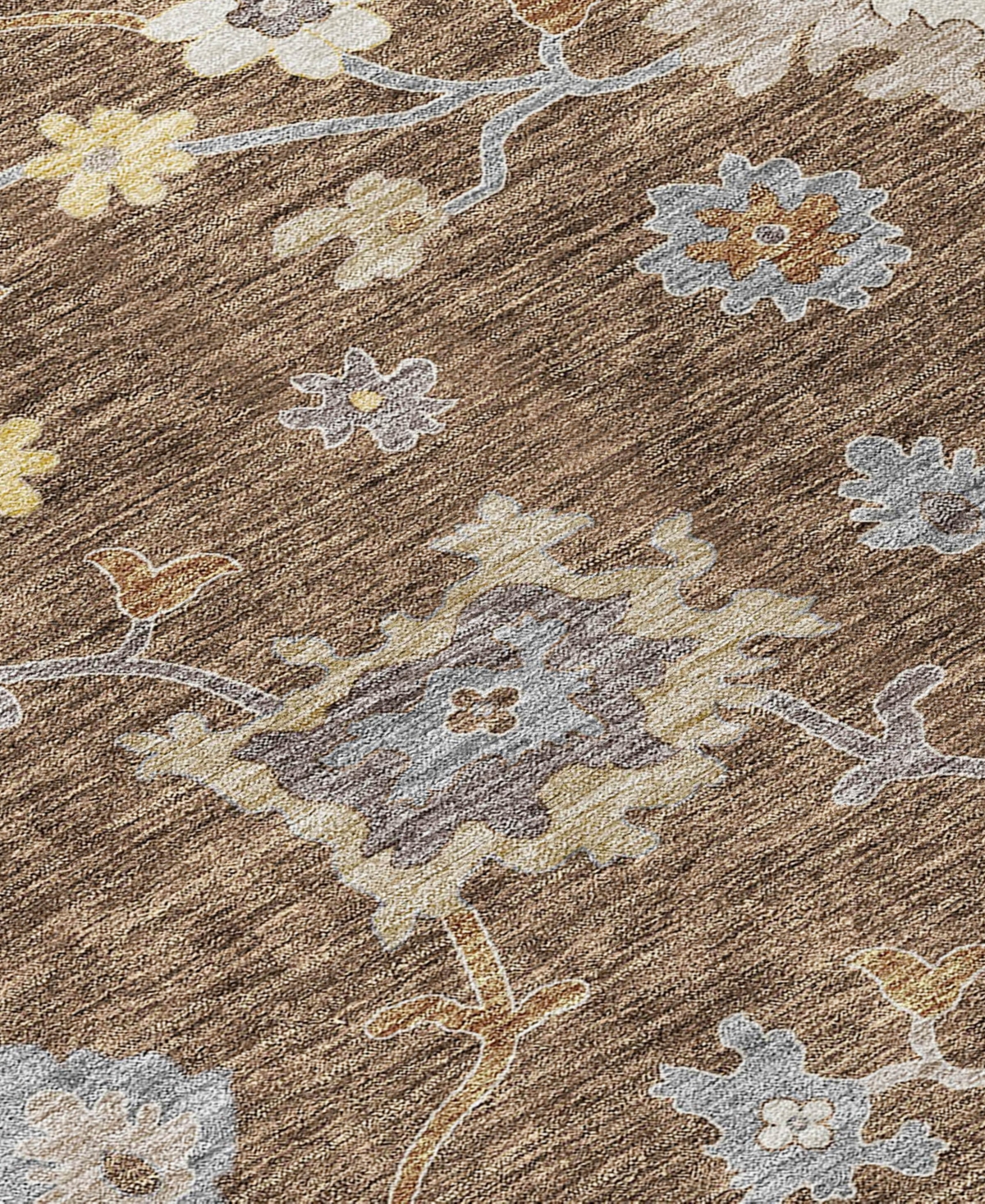 Addison Chantille Machine Washable Acn753 8'x10' Area Rug In Chocolate