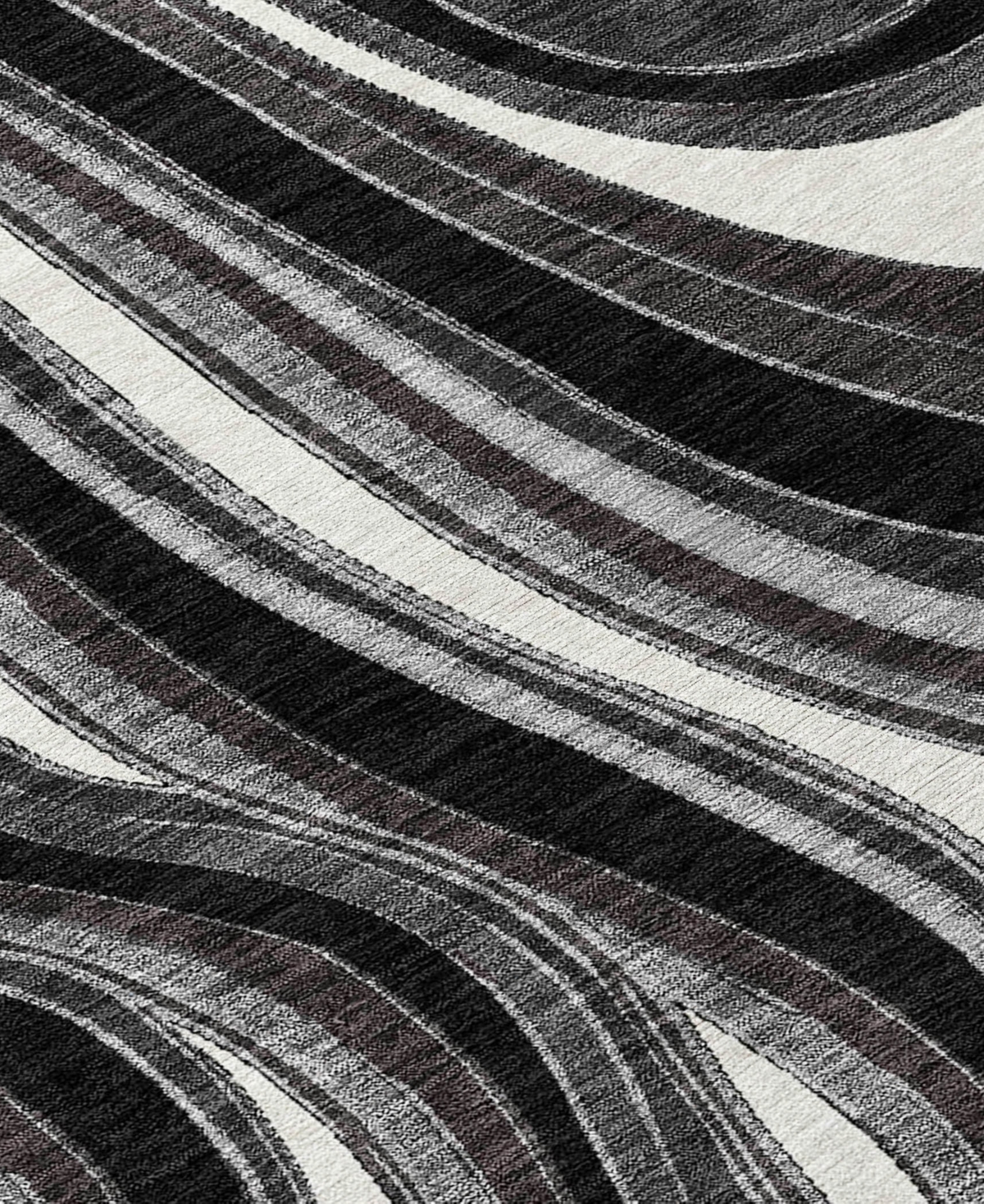 Addison Chantille Machine Washable Acn756 5'x7'6" Area Rug In Black