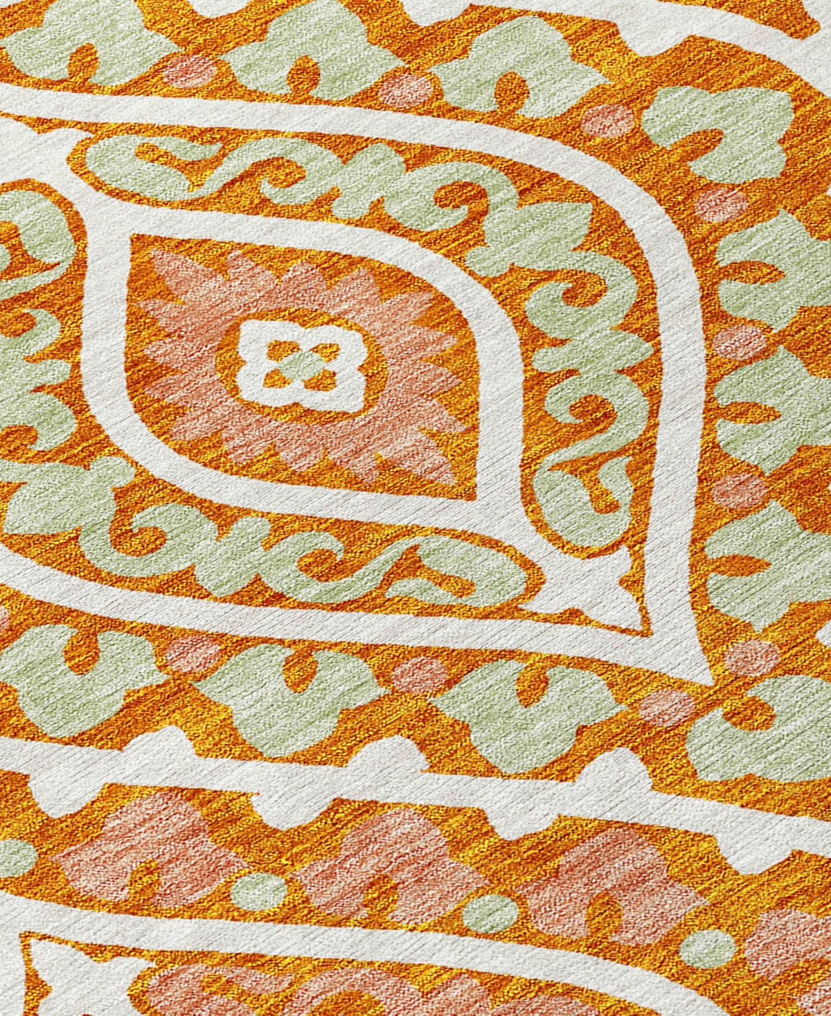 Addison Chantille Acn761 5'x7'6" Area Rug In Orange
