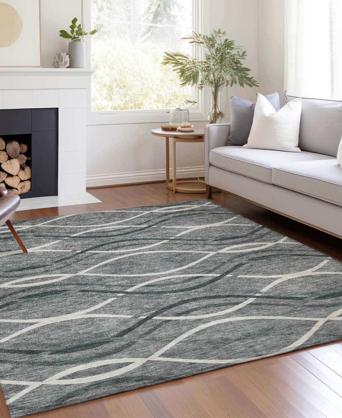 Addison Chantille Acn757 9'x12' Area Rug In Gray