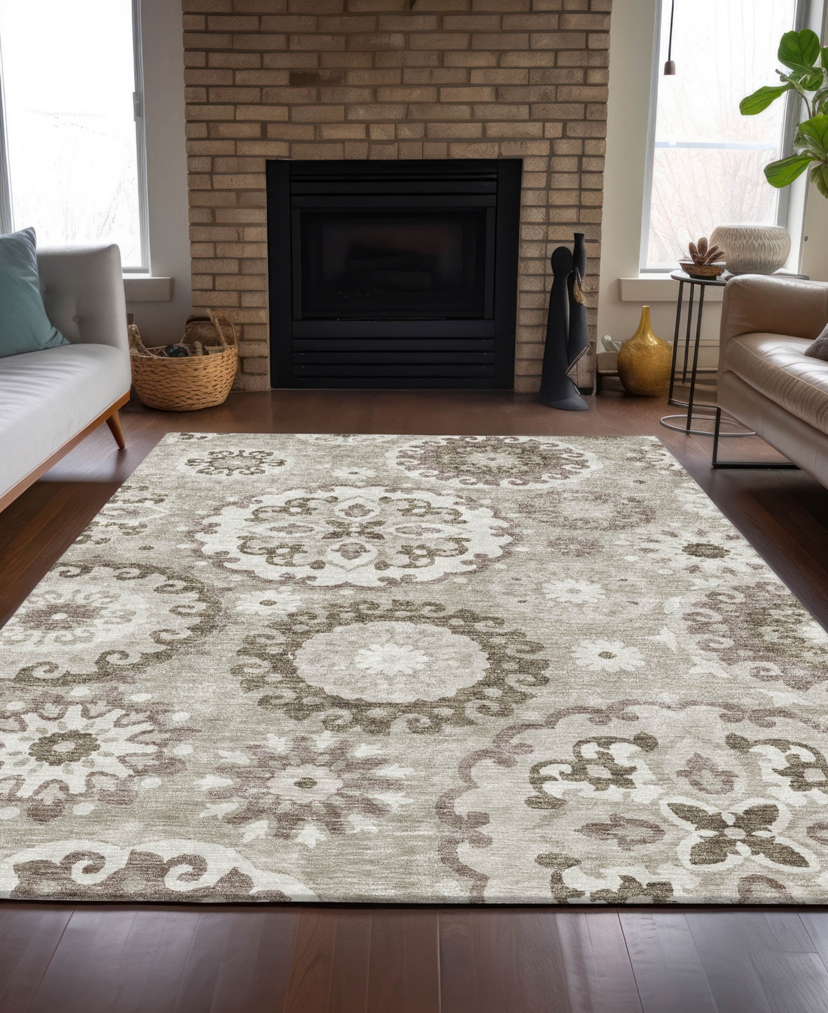 Addison Chantille Acn763 8'x10' Area Rug In Taupe