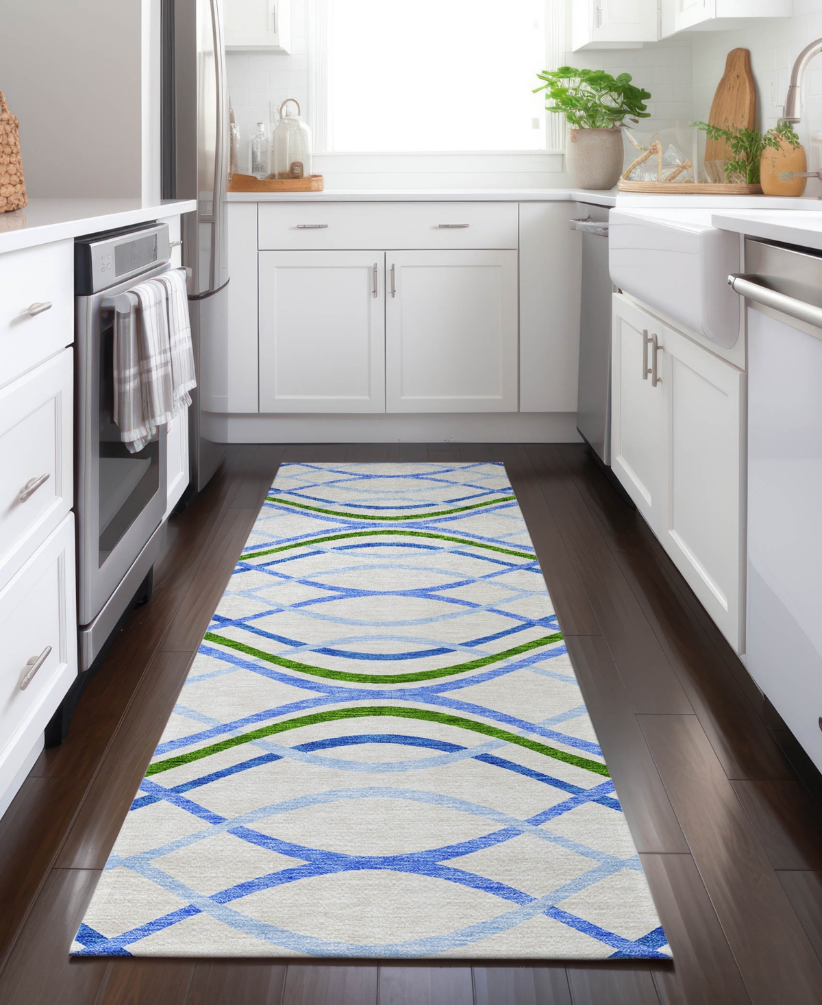 Addison Chantille Acn757 2'3"x7'6" Runner Area Rug In Mist