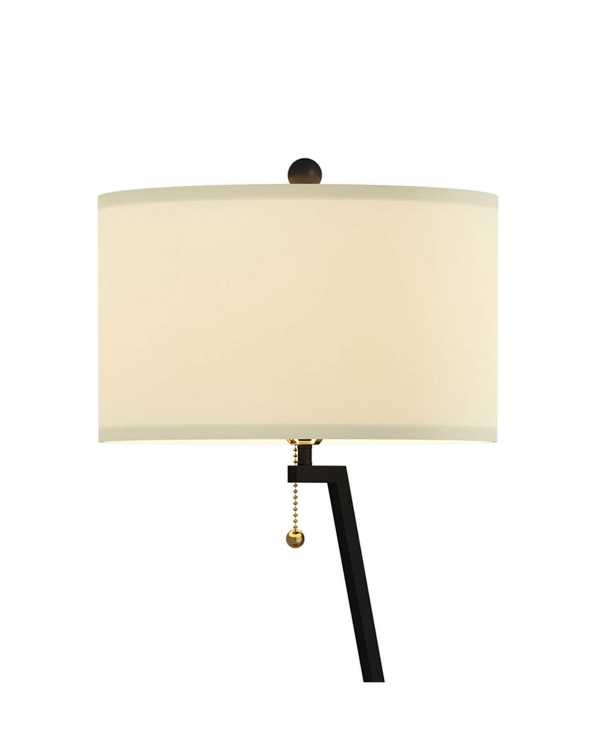 LAVISH HOME 58" MID-CENTURY MODERN FLOOR LAMP WITH TABLE 