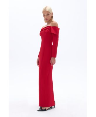 Women's Bow Maxi Dress