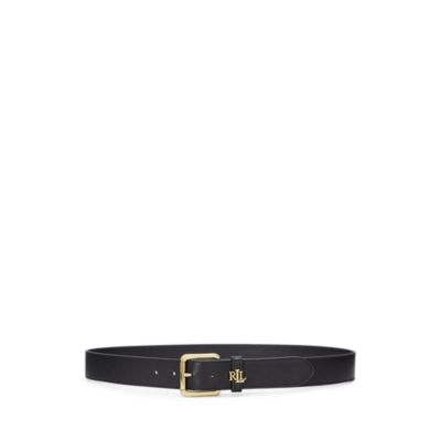ベルト LAUREN RALPH LAUREN LOGO KEEPER BELT MEDIUM (53269) Lauren Ralph Lauren Logo-Keeper Leather Belt - Macy's