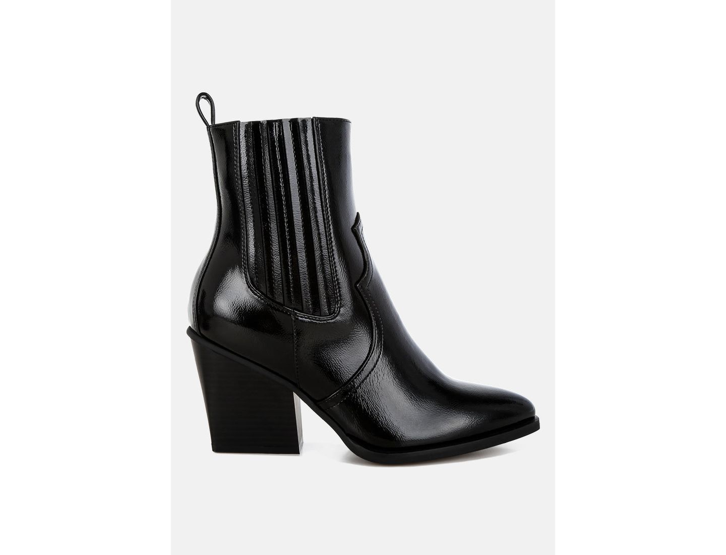 Женские ботинки London Rag Cornus Pointed Toe Ankle, цвет: Чёрная искусственная кожа — фото 6