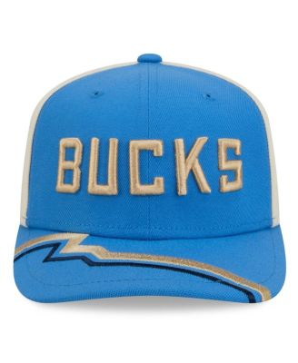 Men's Blue Milwaukee Bucks 2024/25 City Edition 9SEVENTY Stretch-Snap Hat