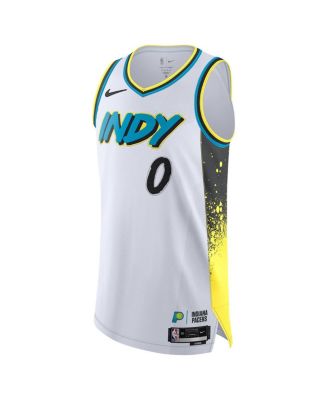 Tyrese Haliburton ゲームジャージ(2025city) M Nike Men's Tyrese Haliburton White Indiana Pacers 2024/25