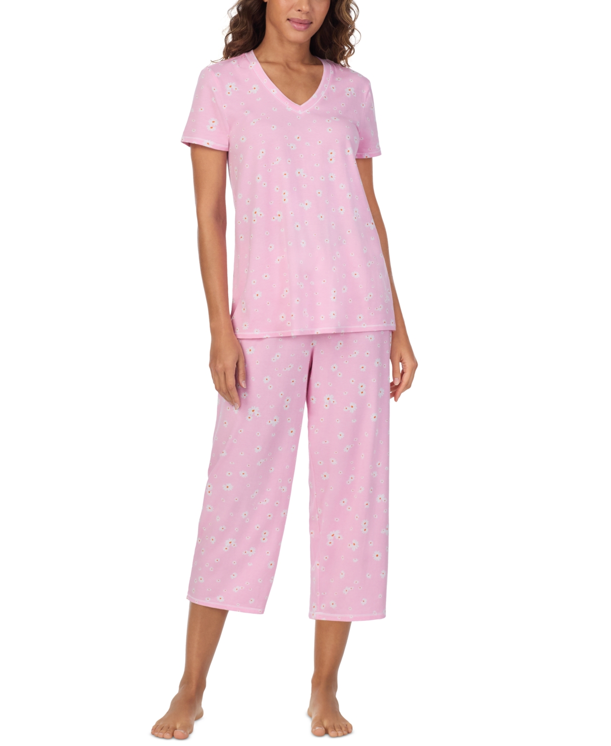 CUDDL DUDS WOMEN'S 2-PC. CROPPED SHORT-SLEEVE PAJAMA SET 