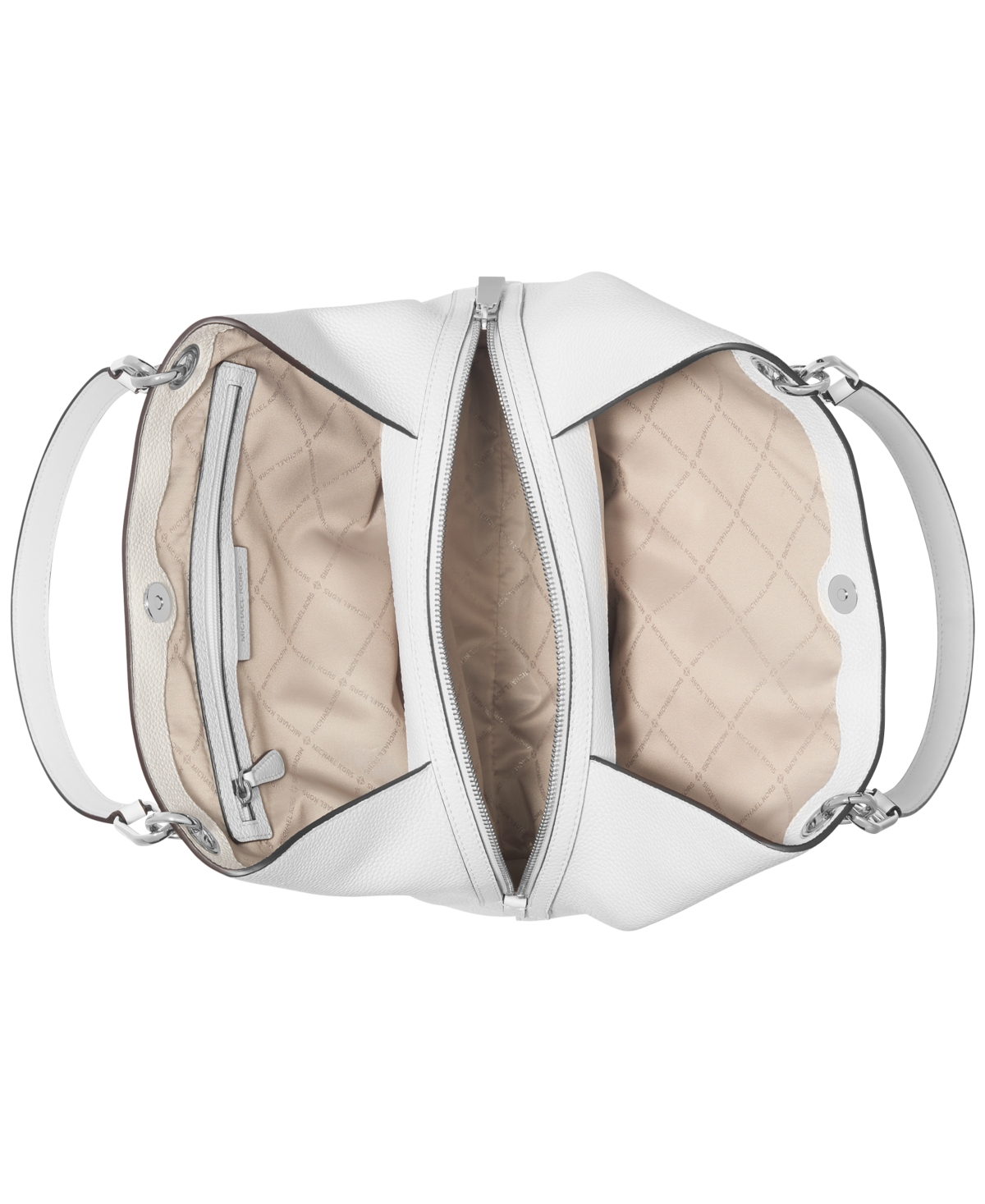 Michael Kors Michael  Kensington Large Leather Tote In White