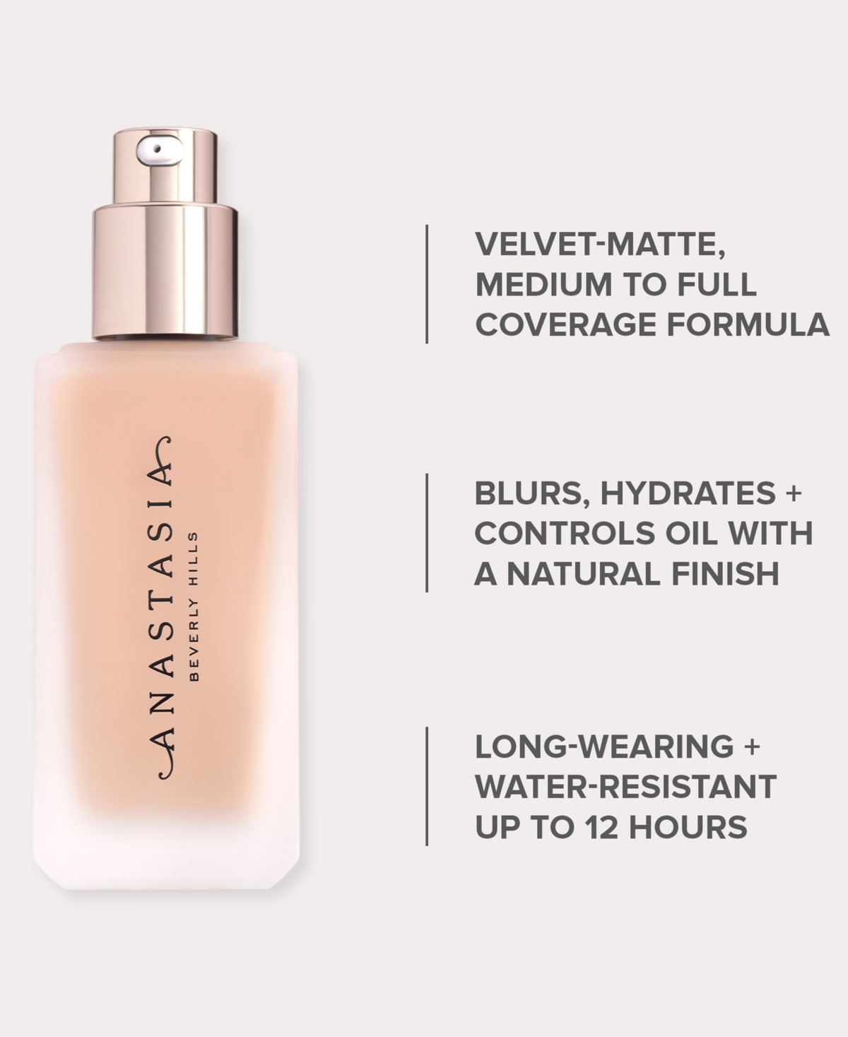 Anastasia Beverly Hills Impeccable Blurring Second-skin Matte Foundation In Shade 12 - 3wo