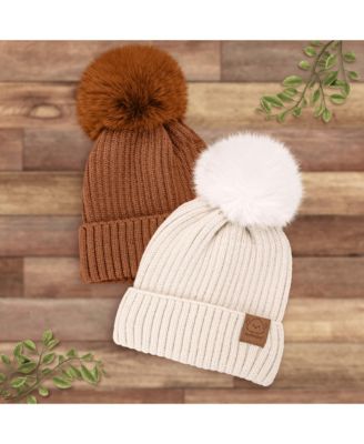 2pk Baby Hats, Baby Beanies, Newborn Hats for Baby Girls, Boys, Baby Winter Hat, 0-6 Months Infant Hat