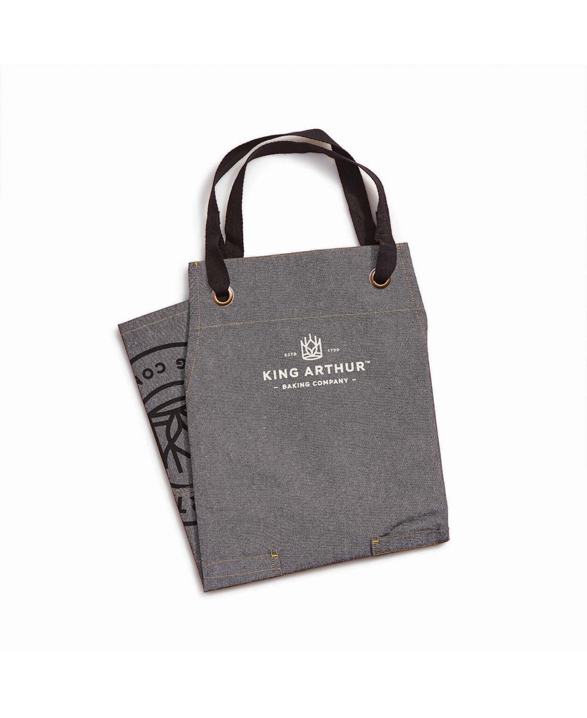 King Arthur Baking Company 28" X 29" Cotton Adult Apron In Gray
