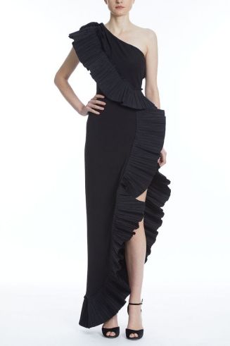 One33 Social Women's The Mercer Pleated Ruffle Gown - Macy's