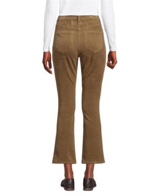 Women's High Rise Corduroy Kick Crop Pants
