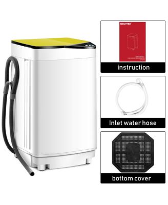 7.7 lbs Full-Automatic Washing Machine with Washer & Spinner, Germicidal Function