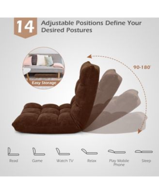 Adjustable 14-position Cushioned Floor Chair