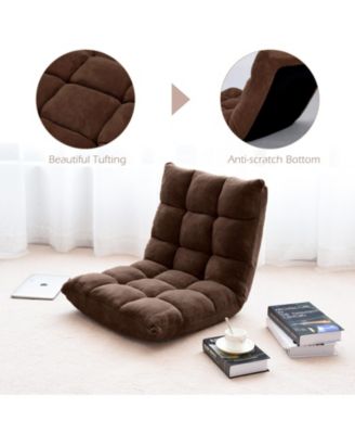 Adjustable 14-position Cushioned Floor Chair