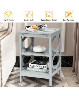 3 Tiers Nightstand Sofa Side End Accent Table