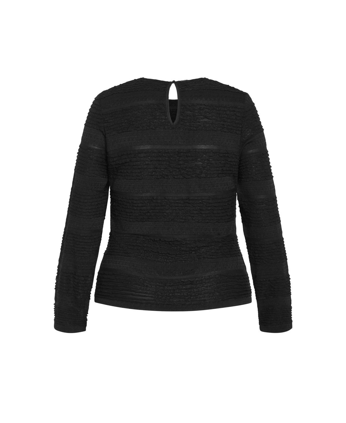 City Chic Plus Size Amira Frill Top