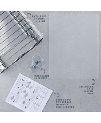 Pull Out Cabinet Organizer for Spices, Cans 2 Tier - 8.5 x 10.38 In