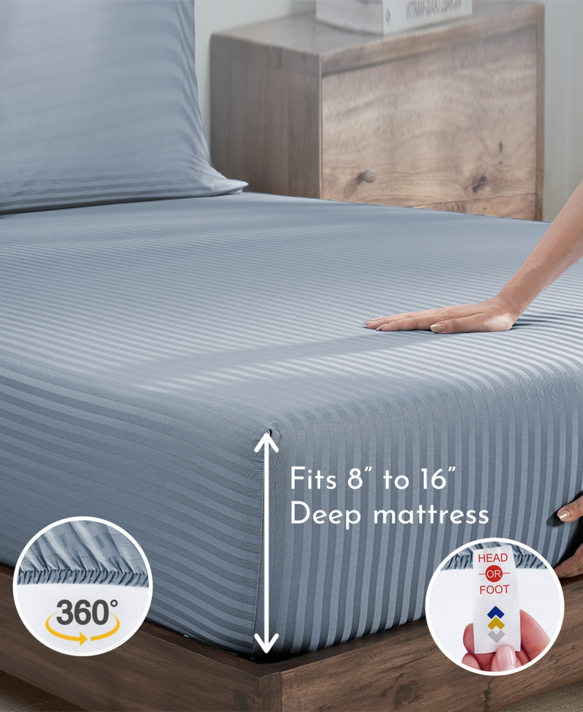 California Design Den Soft Cotton Sheet Set - 400 Thread Count 100% Cotton Sateen