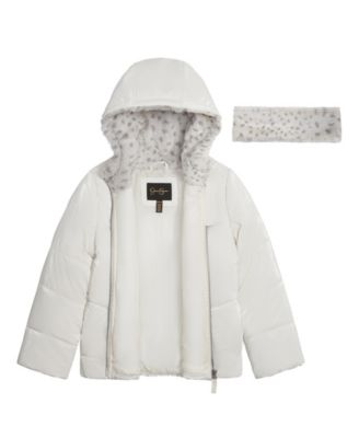 Girls 7-16 Reflective Shine Fashion Puffer Jacket