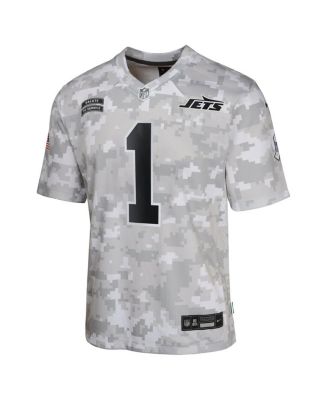 Big Boys and Girls Sauce Gardner Arctic Camo New York Jets 2024 Salute to Service Game Jersey