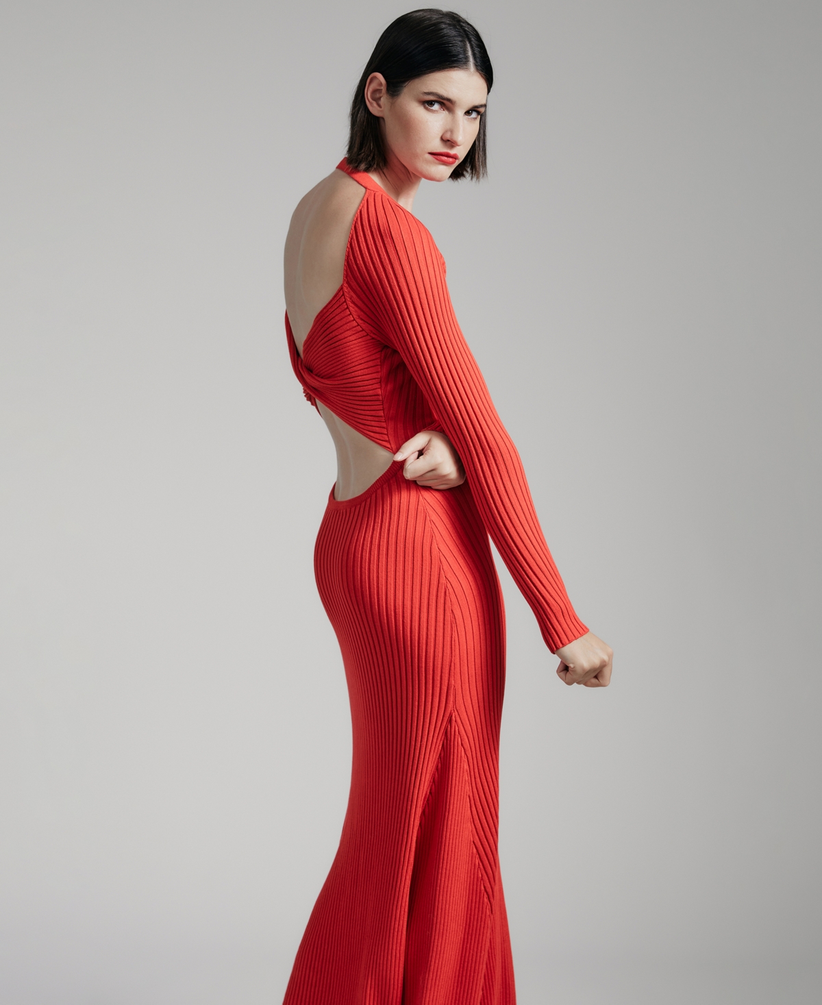 Bardot Women's Amaro Open-Back Knit Maxi Dress