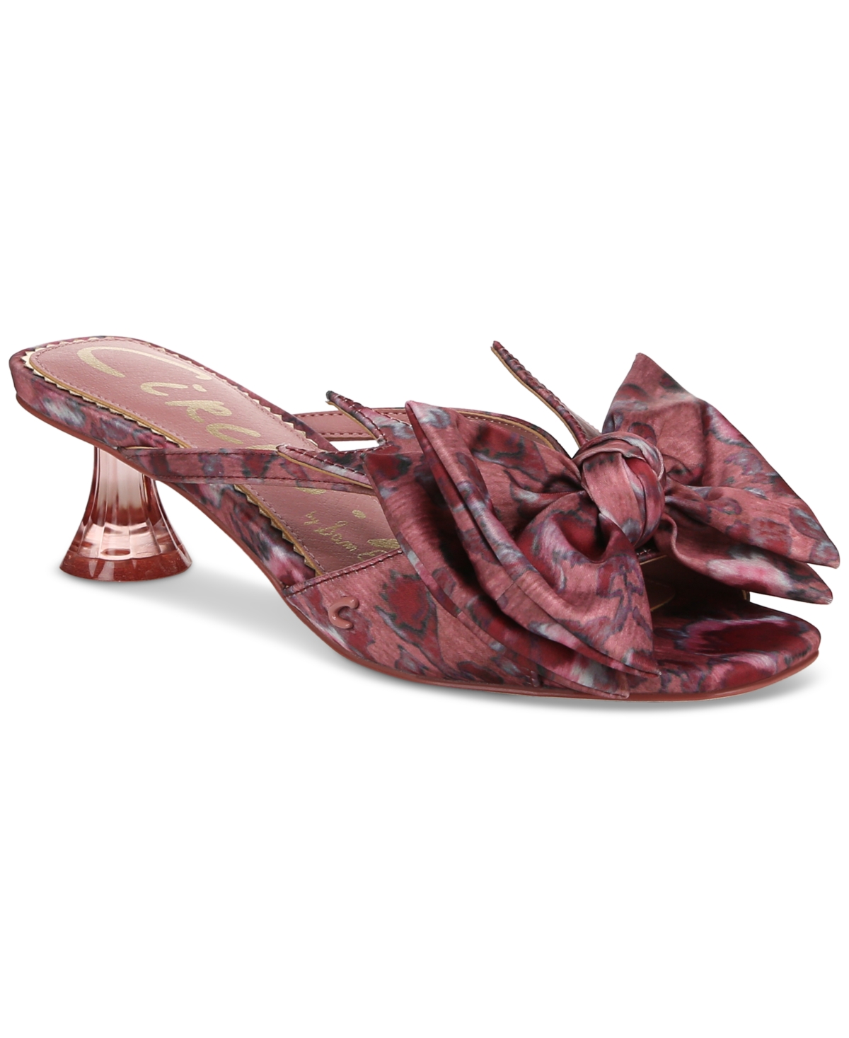 Circus Ny By Sam Edelman Women's Natalina Bow Kitten-heel Dress Sandals In Orchid Lilac Multi
