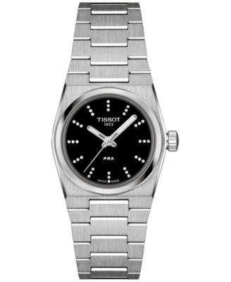 Tissot - Women's Swiss PRX Diamond (1/20 ct. t.w.) Stainless Steel Bracelet Watch 25mm