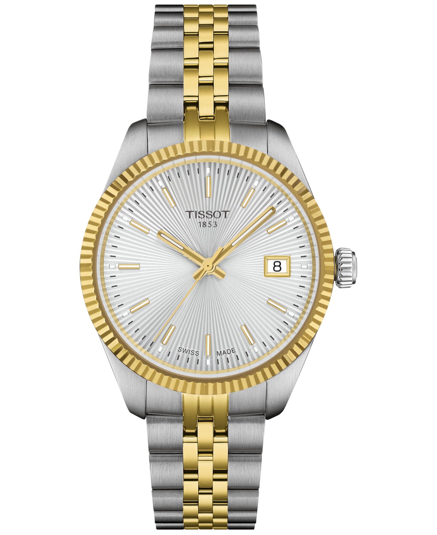 Женские часы Tissot Swiss Ballade Two-Tone Stainless Steel Bracelet Watch 34mm — фото 1
