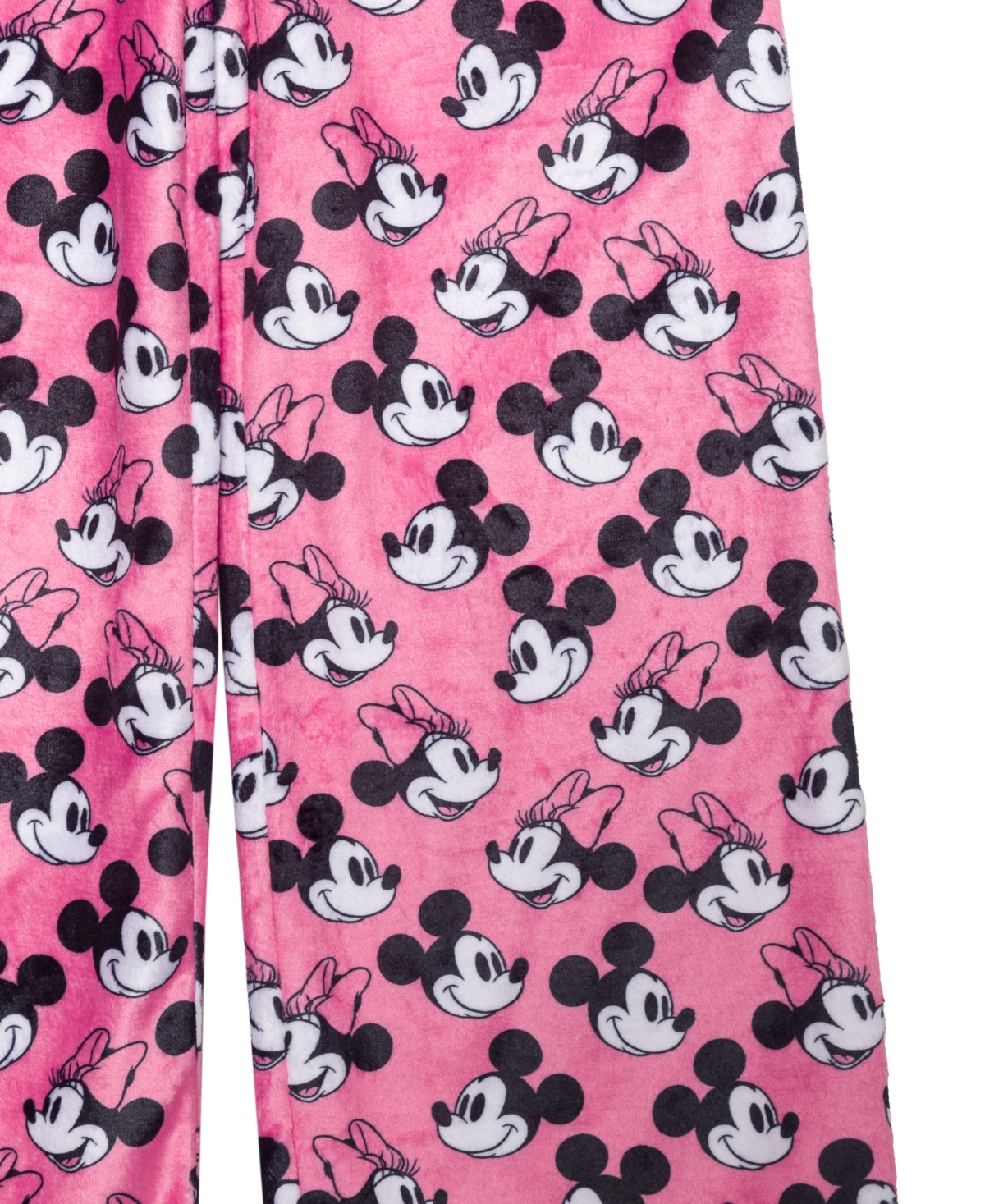Disney Big Girls Mickey And Minnie Plush Lounge Pant In Red