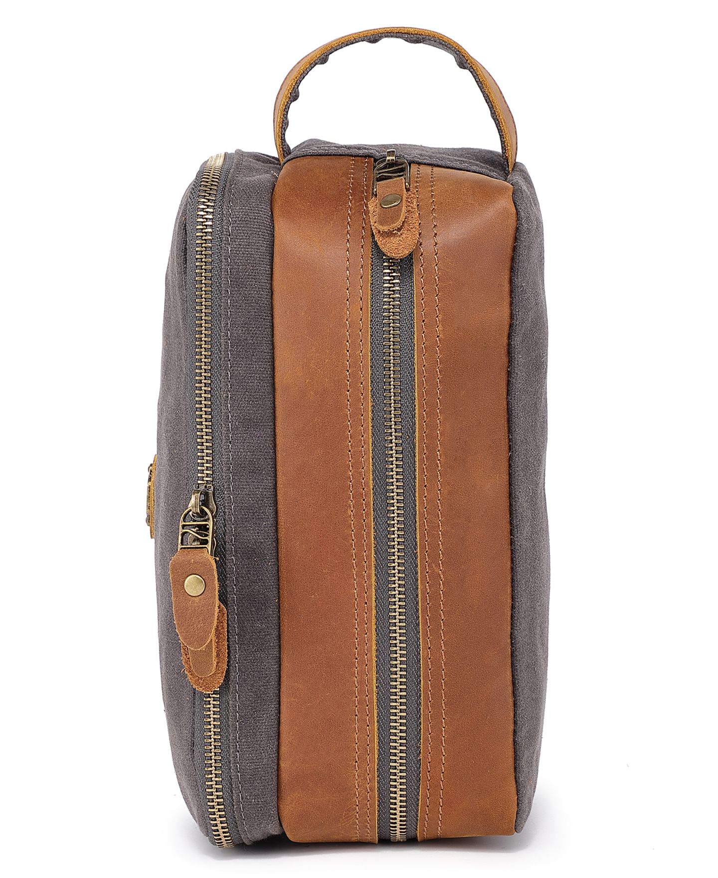 Женский несессер TSD BRAND Turtle Ridge Zip Top Toiletry Bag, цвет: Серый — фото 6