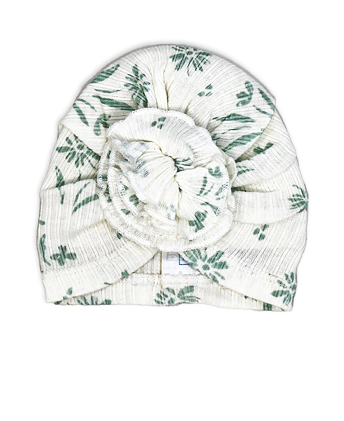 Baby Mode Baby Girls Floral Take Me Home Footed Layette, 3-piece Set In Aqua Blue