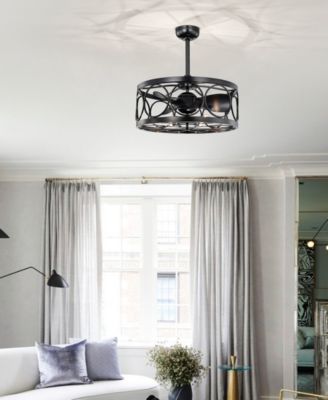 24.4" Sultan Indoor Ceiling Fan with Light Kit and Remote