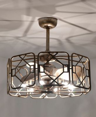 23.2" Bairre 6-Light Indoor Ceiling Fan with Light Kit and Remote