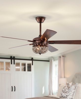 52" Laylani 2-Light Indoor Ceiling Fan with Light Kit and Remote