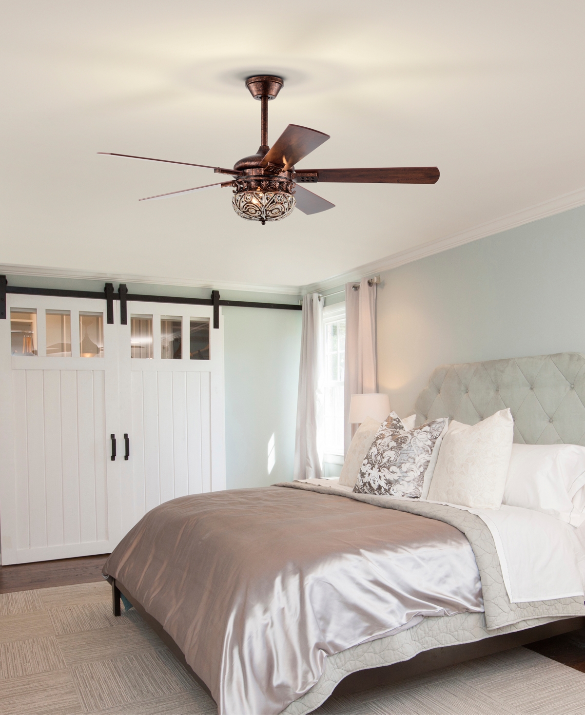Home Accessories 52" Laylani 2-light Indoor Ceiling Fan With Light Kit And Remote In Antique Copper