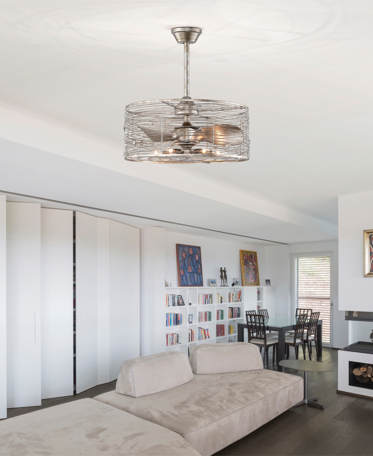Home Accessories 24" Terrance 6-light Indoor Ceiling Fan With Light Kit And Remote In Antique Silver