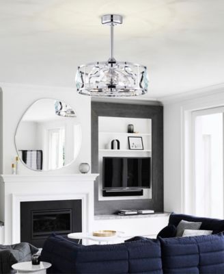 24.8" Dalya 6-Light Indoor Ceiling Fan with Light Kit and Remote