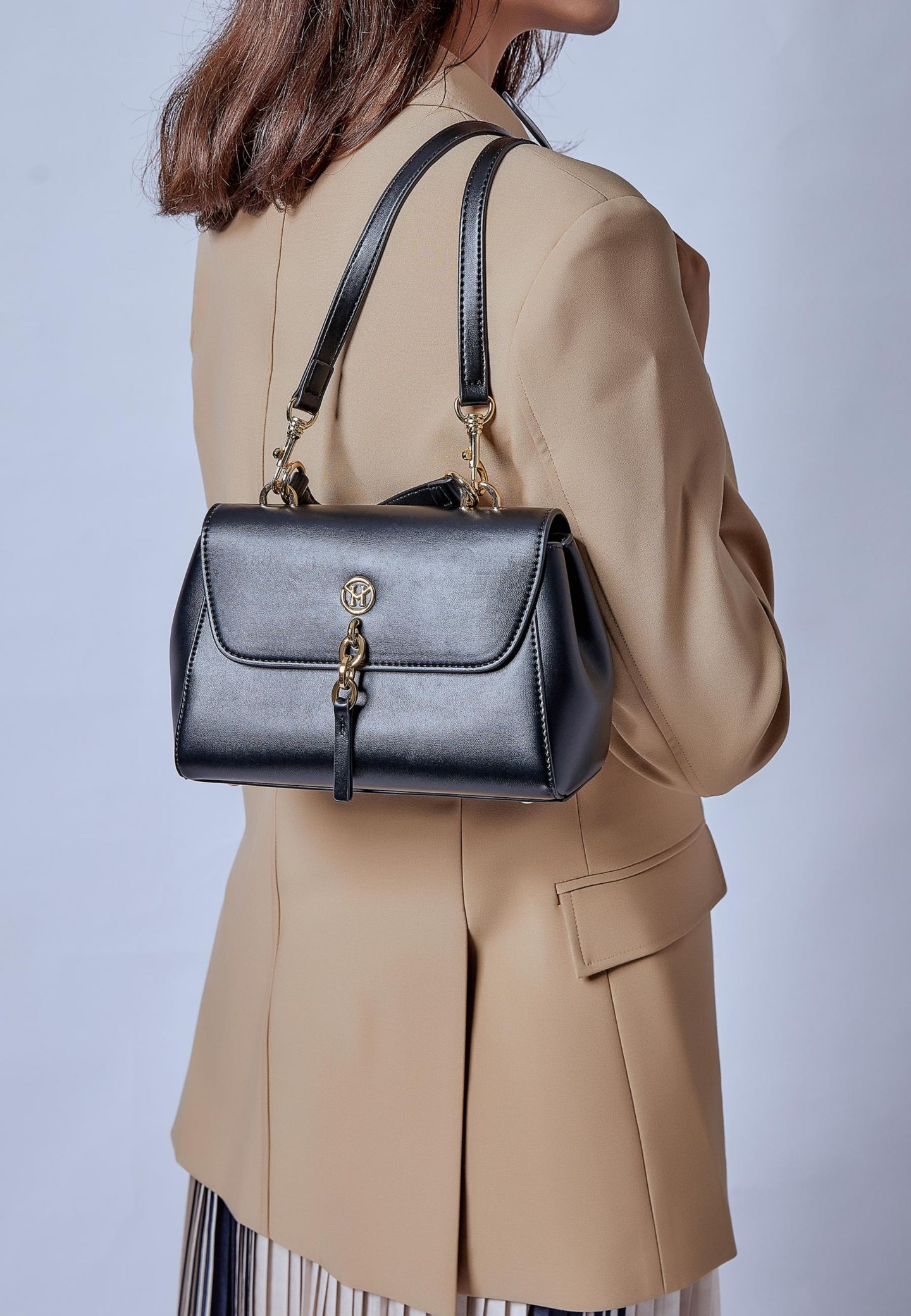 Женская сумка Victoria Hyde London Elegance VSingle-Shoulder/Crossbody/Handheld Small Soft, цвет: Чёрный — фото 2