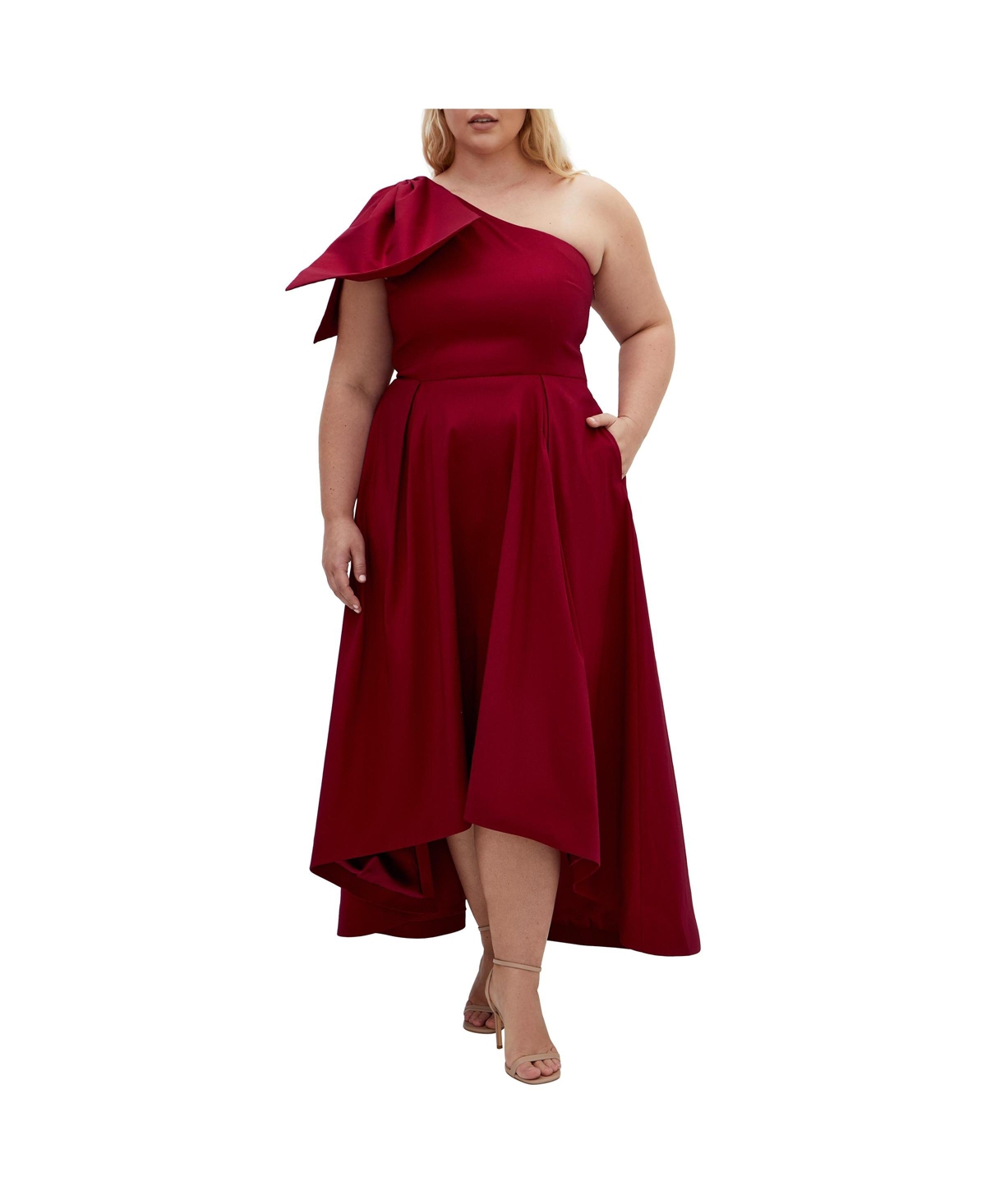 Plus Size Crawford Maxi Dress - True red