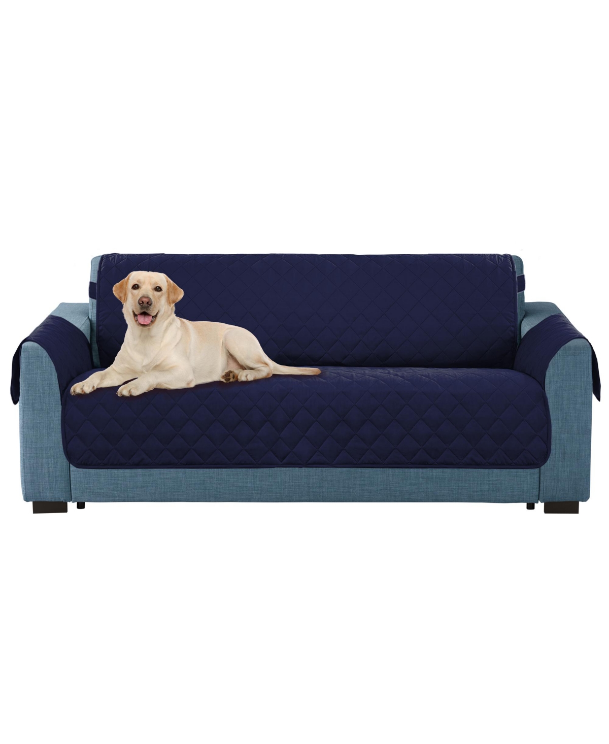 Reversible Pet Furniture Cover - Navy