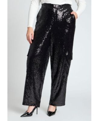 Women's Sequin Cargo Pant