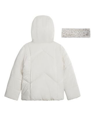 Toddler Girls Reflective Shine Fashion Puffer Jacket