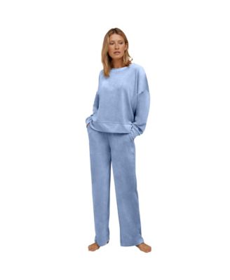 Women's Boxy Velour Lounge Sweatshirt