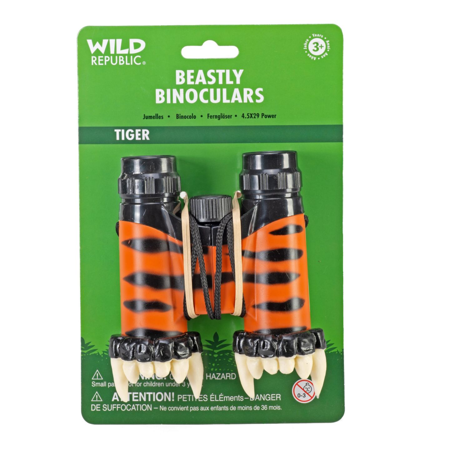 Детская фигурка Wild Republic Tiger Beastly Binoculars 1-Piece Figurine, Ages 3+ — фото 2