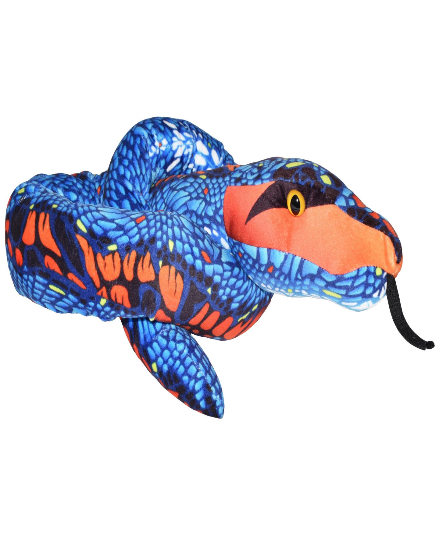Детская мягкая игрушка Wild Republic Blue Orange Snake 54" Plush, 1-Piece — фото 1